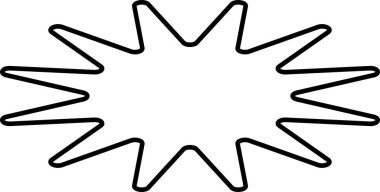 Beyaz arkaplanda en küçük geometrik doğrusal yıldızlar şekillenir.