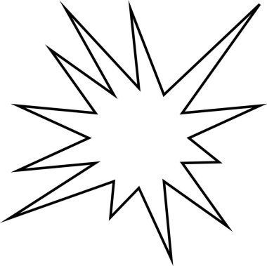 Beyaz arkaplanda en küçük geometrik doğrusal yıldızlar şekillenir.