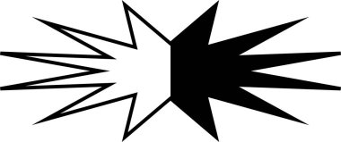 Beyaz arkaplanda en küçük geometrik doğrusal yıldızlar şekillenir.