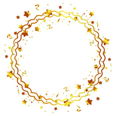 Beyaz arkaplanda altın gradyan sim çerçeve.