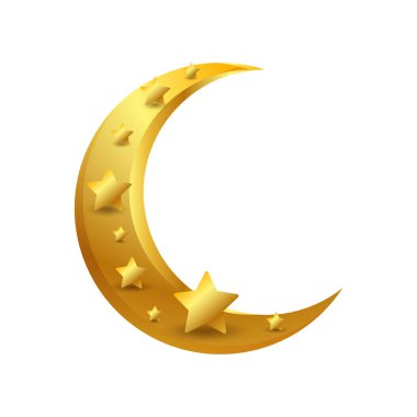 Beyaz arka planda Müslüman bayramı Ramazan vektör illüstrasyonu.