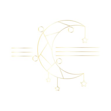 Beyaz arka planda Müslüman bayramı Ramazan vektör illüstrasyonu.