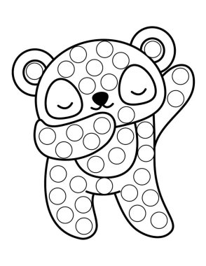 Hayvan, vektör ana hatlı illüstrasyonlu nokta işaretleyici sayfaları.