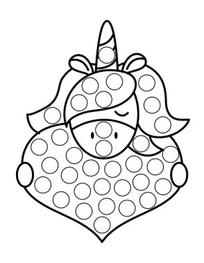 Hayvan, vektör ana hatlı illüstrasyonlu nokta işaretleyici sayfaları.