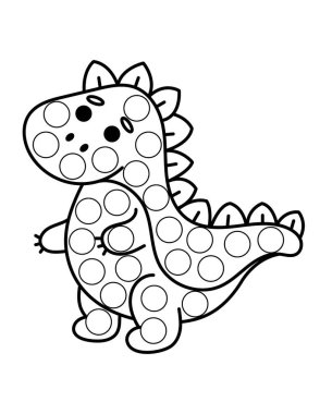 Hayvan, vektör ana hatlı illüstrasyonlu nokta işaretleyici sayfaları.