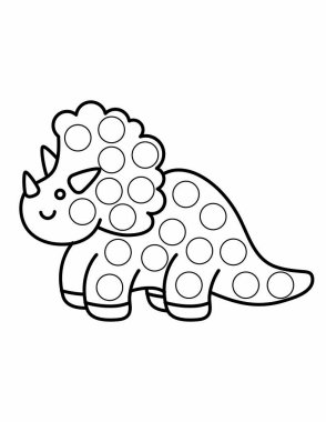 Hayvan, vektör ana hatlı illüstrasyonlu nokta işaretleyici sayfaları.