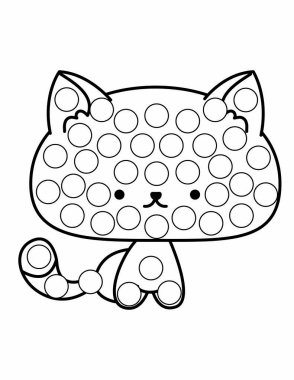 Hayvan, vektör ana hatlı illüstrasyonlu nokta işaretleyici sayfaları.