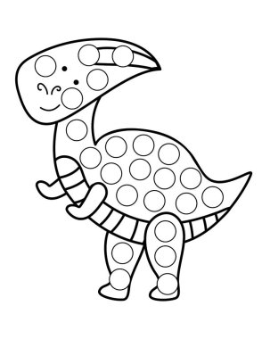 Hayvan, vektör ana hatlı illüstrasyonlu nokta işaretleyici sayfaları.