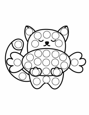 Hayvan, vektör ana hatlı illüstrasyonlu nokta işaretleyici sayfaları.