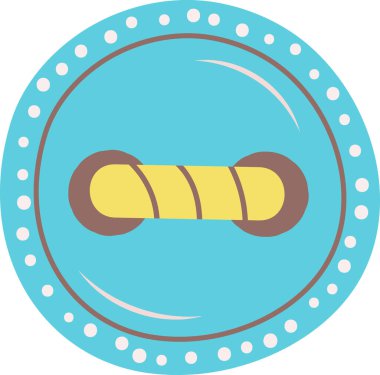 Beyaz arka planda vektör illüstrasyonu ören hobi aksesuarlar.