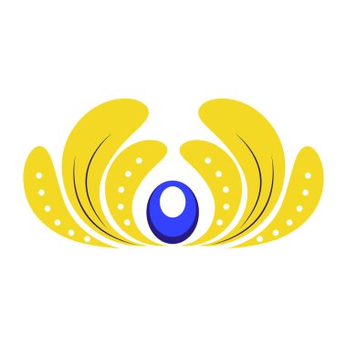 Beyaz arkaplanda Ukrayna vektör illüstrasyonunun düz sarı ve mavi renkleri.