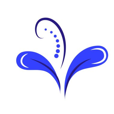 Beyaz arkaplanda Ukrayna vektör illüstrasyonunun düz sarı ve mavi renkleri.