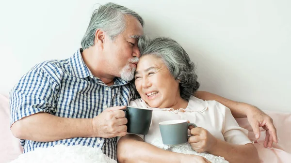Senior Couple Happy Love Elderly Couple Smile Face Old Man Stock Image
