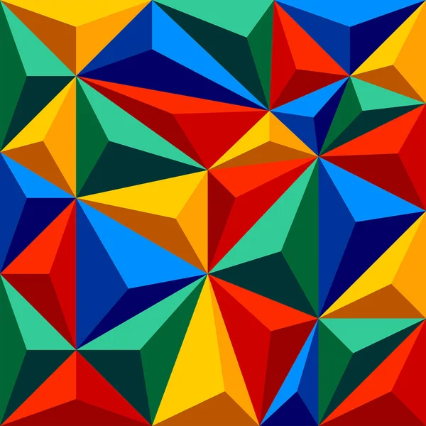 Abstraktní Barevné Trojúhelníkové Geometrické Vzory Moderní Design — Stockový vektor