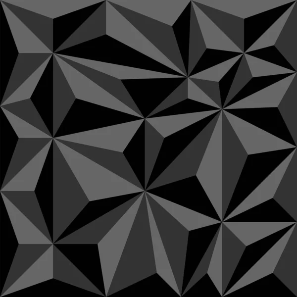 Abstrato Triângulo Negro Padrões Geométricos Design Moderno — Vetor de Stock