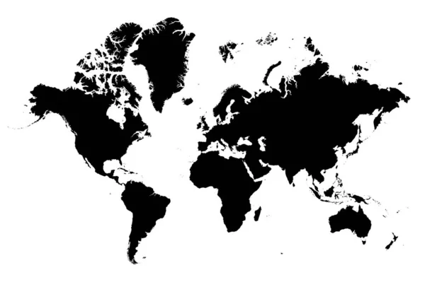 World Vector Map Political World Map Design Isolated World Map — Image vectorielle
