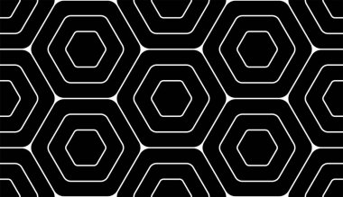 Kusursuz Bal Tarağı Deseni. Geometri desenli altıgen. Düz biçim
