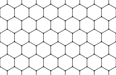 Kusursuz Bal Tarağı Deseni. Geometri desenli altıgen. Düz biçim