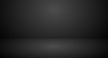 Boş Black stüdyo odası arka planı. Stüdyo Arkaplanı. Vektör illüstrasyonu