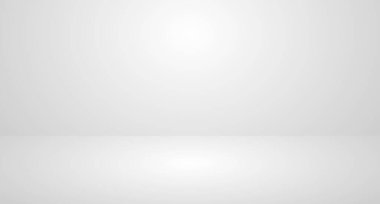 Boş Beyaz Stüdyo odası arka planı. Stüdyo Arkaplanı. Vektör illüstrasyonu