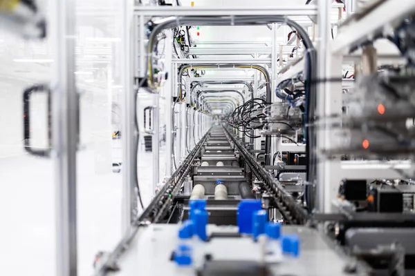 Elektronikai Alkatrészeket Gyártó High Tech Automatizált Ipari Gép Belseje — Stock Fotó