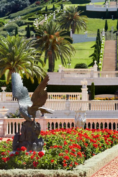Território Jardins Bahai Cidade Haifa Israel São Designados Património Mundial — Fotografia de Stock