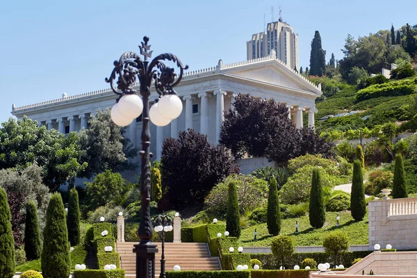 Territorio Bahai Gardens Ciudad Haifa Israel Son Declarados Patrimonio Humanidad — Foto de Stock