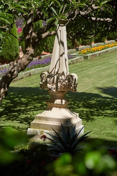 Bahai Gardens Területén Haifa Városában Izraelben Unesco Világörökség Részei Mint — Stock Fotó