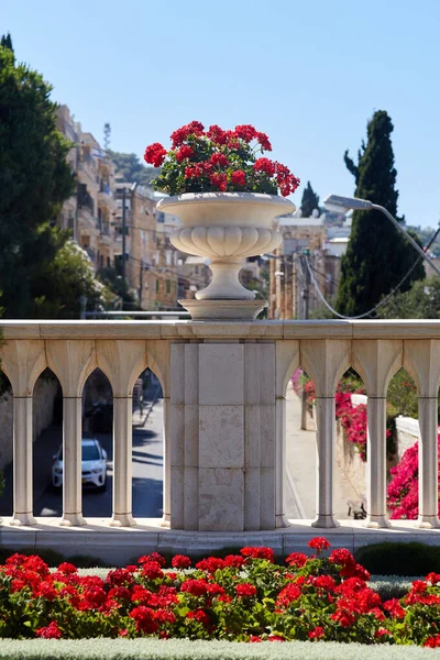 Territorio Bahai Gardens Ciudad Haifa Israel Son Declarados Patrimonio Humanidad — Foto de Stock