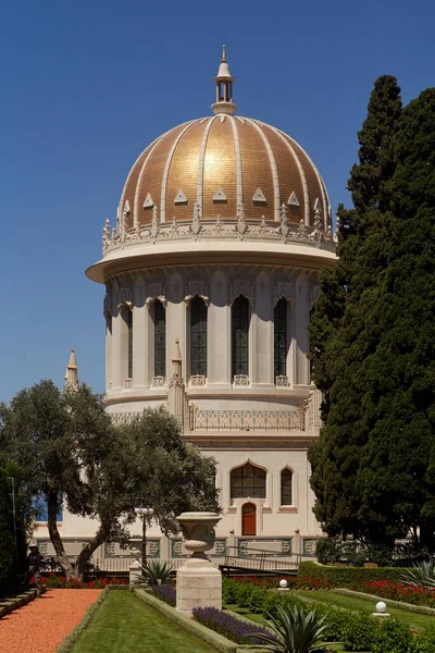 Santuario Del Bab Monte Carmelo Haifa Inaugurado Recientemente Después Más — Foto de Stock