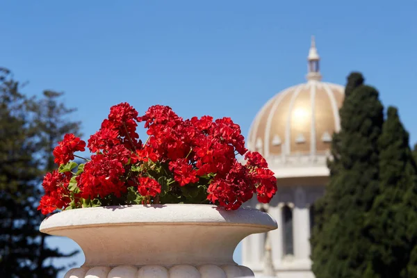 Santuario Del Bab Monte Carmelo Haifa Inaugurado Recientemente Después Más —  Fotos de Stock