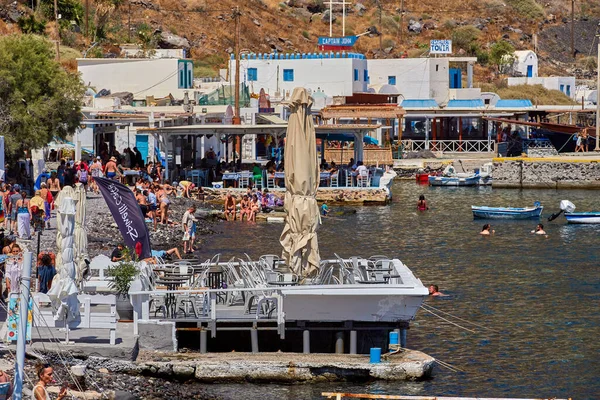 Tyracia Greece 2022 Jule Island Tyracia Famous Its Seafood Restaurants — Stockfoto