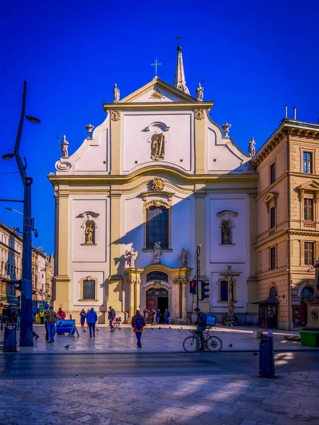 Будапешт Венгрия Февраля 2023 Года Фасад Францисканской Церкви Центре Будапешта — стоковое фото