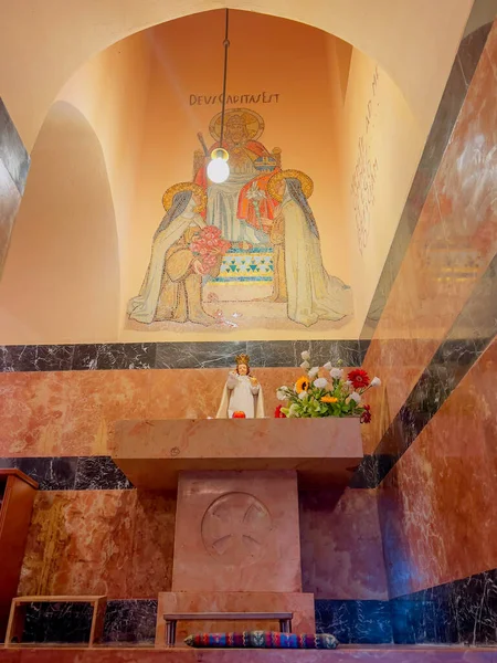 Хайфа Израиль 2023 Апреля Апреля Мозаика Церкви Монастыря Кармелитских Монахинь Стоковое Фото
