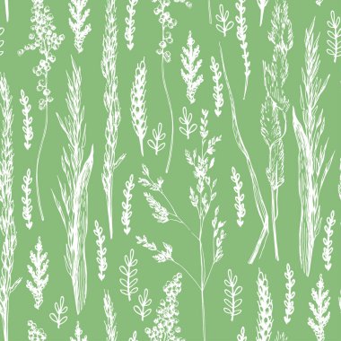 Mısır gevreği tarlası yeşilliği pürüzsüz. Çeşitli yüzeylerdeki yazdırma için kusursuz desen