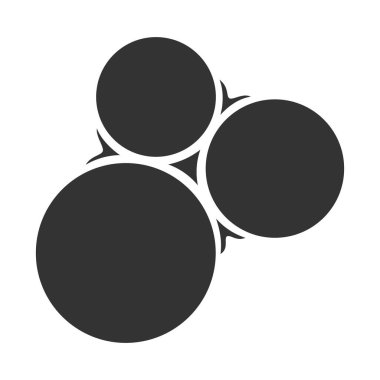 Sabun köpüğü şekilli şablon beyaz arkaplanda izole edilmiş. Vektör illüstrasyonu