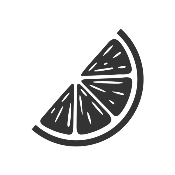 Лимонні Значки Ізольовані Білому Тлі Простий Стиль Векторні Ілюстрації Векторна Графіка