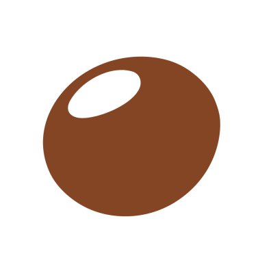 Hindistan cevizi simgesi beyaz arkaplanda izole edildi. Çizgi film tarzı. Vektör illüstrasyonu