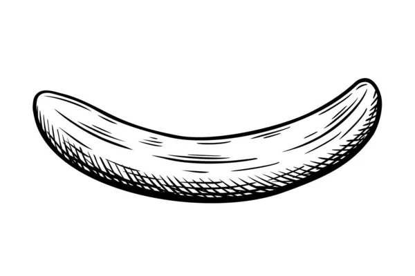 Ręcznie Rysowane Szkice Bananów Odizolowane Białym Tle Ilustracja Wektora — Wektor stockowy