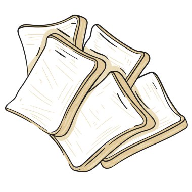 Camembert peyniri beyaz arka planda izole edilmiş. Çizgi film tarzında peynir ikonu. Vektör illüstrasyonu