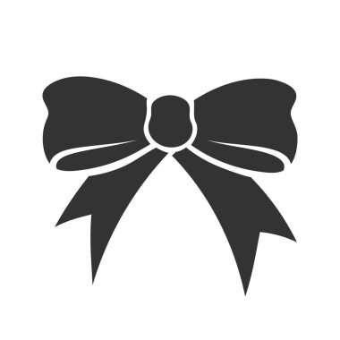 Beyaz arka planda izole edilmiş basit siluet yayı. Vektör illüstrasyonu