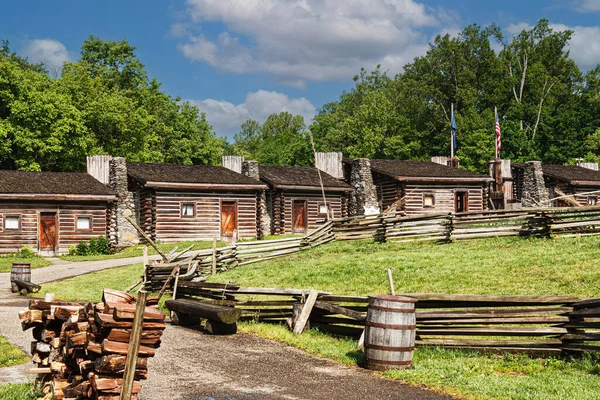 View Kentucky Historical State Park Fort Boonesborough Kentucky Usa — стоковое фото
