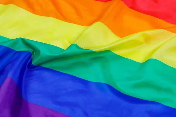 The Gay Pride Flag used for Illustrations with copy space