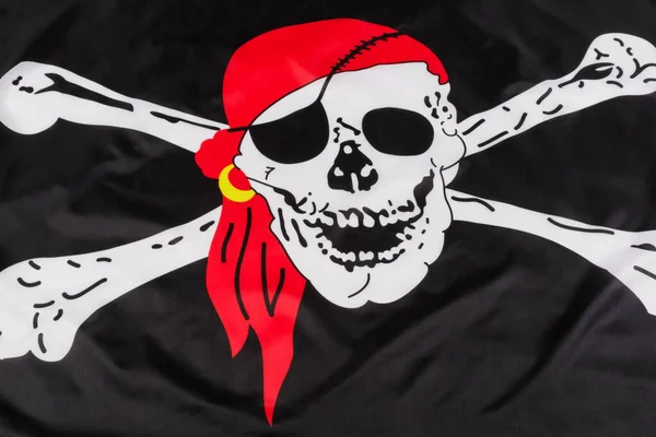 Skull and Crossbones of the black Pirates Flag aka the Jolly Roger