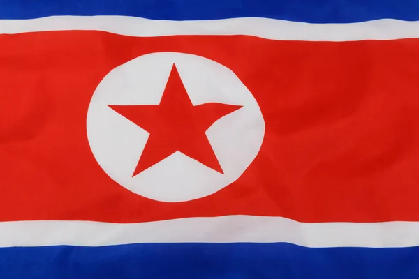 North Korea Officially Known Democratic People Republic Korea Flag Copy — Stock Photo, Image