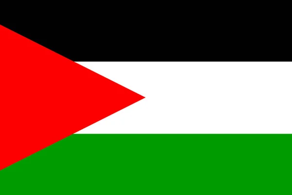 Illustration Official State Palestine Known Commonly Palestinian Flag — Stock Photo, Image