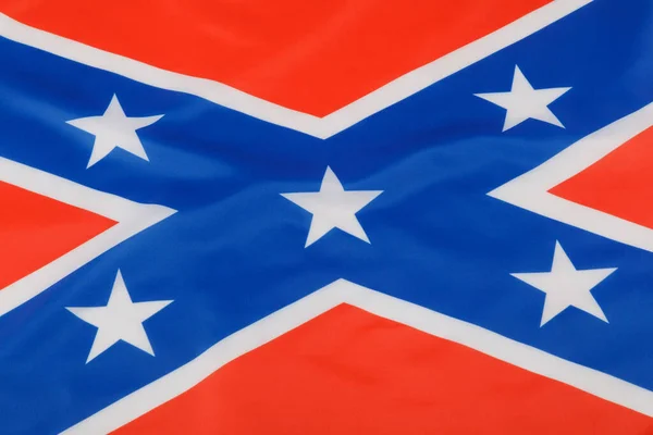 美国邦联的官方国旗 也被称为田纳西州战旗 有复制空间 — 图库照片