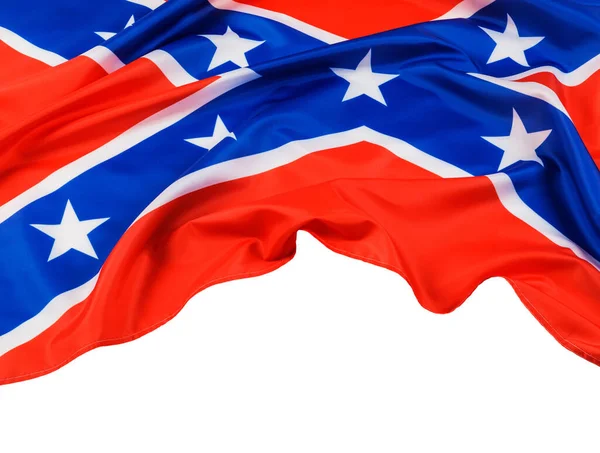 Официальный Флаг Конфедеративных Штатов Америки Известный Боевой Флаг Теннесси Белым — стоковое фото