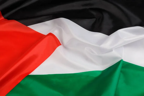 巴勒斯坦棕榈旗 Palsetine Flag 是一个正式名称为 西亚巴勒斯坦国 的国家 — 图库照片