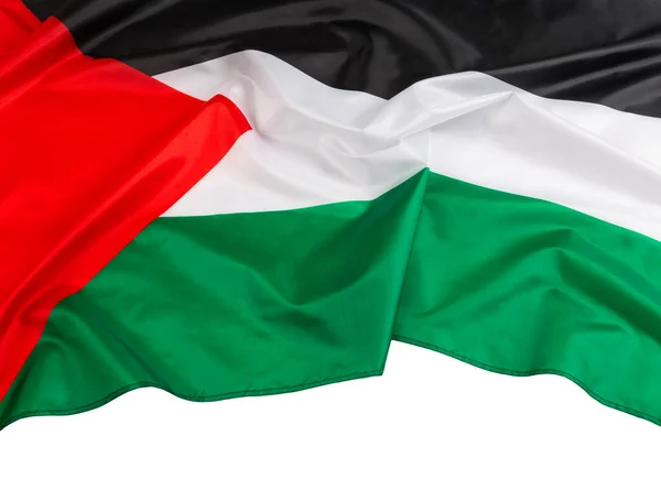 Палестинський Прапор Держава Офіційно Відома Держава Палестина Близькому Сході Білим — стокове фото